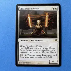 MTG Stoneforge Mystic Trading Card Regular Worldwake Magic the Gathering - Image 1