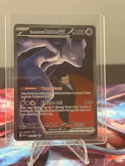 Team Rocket's Mewtwo EX Full Art Holo Ultra Rare Pokemon Card 281/217 280HP 160+ - Image 3