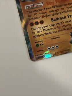 Pokemon TCG Regirock EX Ultra Rare Card 43/124 Fates Collide LP - Image 4