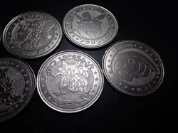 Pokemon Card Meiji Promo Battle Coin x7 Chansey Wigglytuff etc #6266 - Image 3
