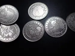 Pokemon Card Meiji Promo Battle Coin x7 Chansey Wigglytuff etc #6266 - Image 5