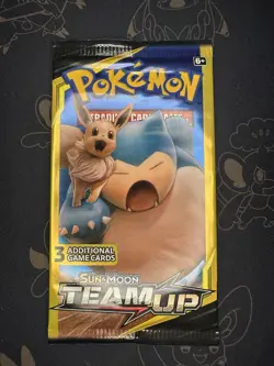 Pokemon Team Up 3-Card Factory Sealed Booster Pack - HEAVY 7.73g - Image 2