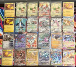 Pokemon 24 Card Lot SIR Gold Full Arts Stamped Promos White Flare Paldean +More! - Image 1
