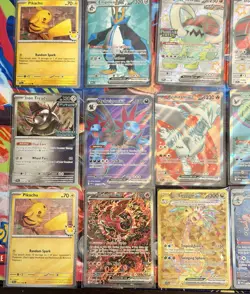 Pokemon 24 Card Lot SIR Gold Full Arts Stamped Promos White Flare Paldean +More! - Image 3