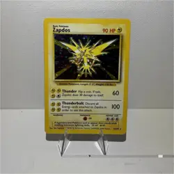 Pokemon Zapdos Base Set Holo Rare 16/102 English 1999 Card - Image 1