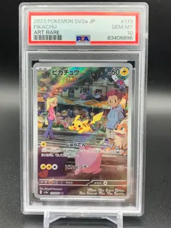 PSA 10 GEM MINT Pikachu AR 173/165 sv2a 151 Pokemon Japanese Card Art Rare - Image 1