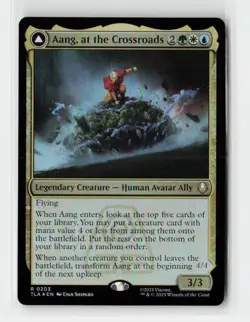 Aang, at the Crossroads Avatar FOIL Magic The Gathering MTG Card - Image 1