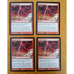 MTG Lightning Bolt Playset X4 Vintage Old Border set M10 - Image 1