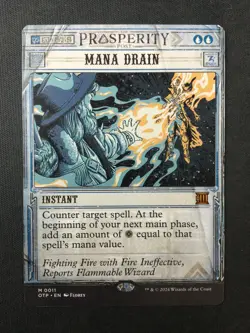 MTG Outlaws of Thunder Junction: Breaking News #11 Mana Drain NM - Image 1