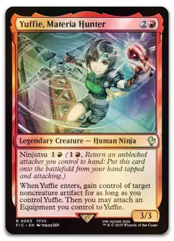 Yuffie, Materia Hunter (Surge Foil) #65 (NM) Final Fantasy FIC Magic MTG - Image 1