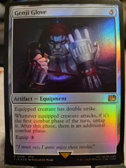 Genji Glove #258 (Foil) (NM) Final Fantasy FIN Magic MTG - Image 1