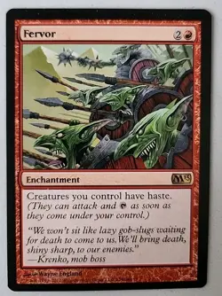 Fervor Core Set 2013 (M13) Regular LP Lightly Played MTG - Image 1