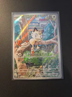 Meowth 106/094 Illustration Rare Phantasmal Flames English Pokemon Card TCG - Image 2