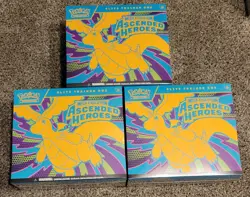 Pokemon Ascended Heroes ETB Lot X3 All In Pics Sealed - Image 1