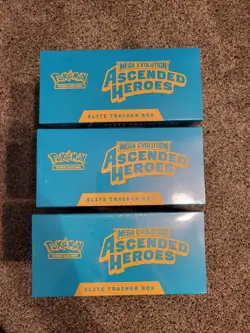 Pokemon Ascended Heroes ETB Lot X3 All In Pics Sealed - Image 5