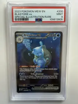 2023 Pokemon 151 Blastoise ex 200/165 Trading Card Game PSA 9 SIR Special Rare - Image 1
