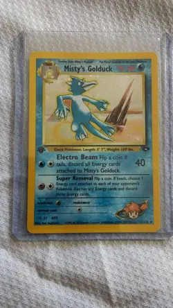Pokemon Misty's Golduck Gym Challenge 12/132 2000 English Rare Holo 1st Edition - Image 1