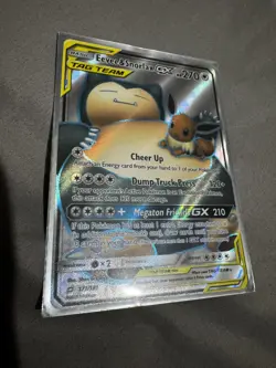 2019 Pokemon Sun & Moon - Team Up Eevee & Snorlax GX #171 Light Play - Image 1