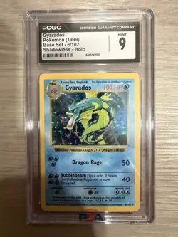 1999 Pokemon Shadowless Gyarados CGC 9 Mint Holo #6 Base Set - Image 1