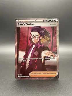 Boss’s Orders 256/217 Ultra Rare Full Art Pokemon TCG Ascended Heroes NM - Image 1