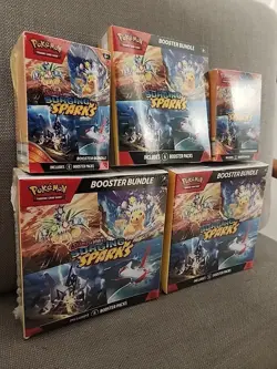 5x Pokemon TCG Surging Sparks Booster Bundle - New Sealed LOT of 5 - Image 1