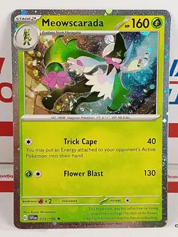 Pokemon Meowscarada Cosmos Holo 015/198 SVI Scarlet & Violet LP/NM Send Offers - Image 1