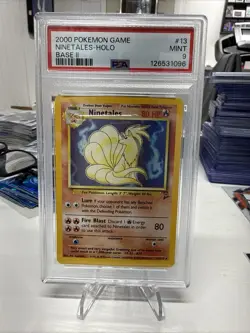 2000 Pokemon Base Set ll (2) 13 NINETALES-HOLO PSA 9 - Image 1