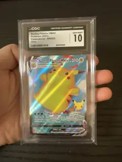 Surfing Pikachu VMAX 009/025 Full Art 2021 Pokemon Celebrations CGC 10 Gem Mint - Image 3