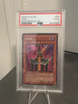 2003 Yu-Gi-Oh! Jinzo Booster Tin #11 PSA 4 - Image 1