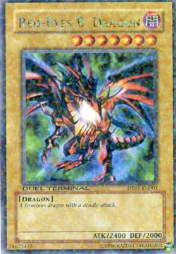 Red-Eyes B. Dragon - DT01-EN003 - Rare - Duel Terminal x1 - Lightly Played - Image 1