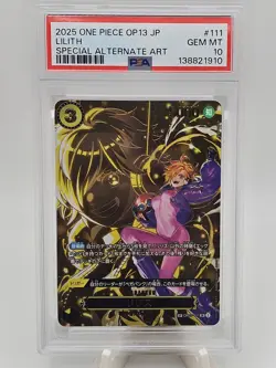 2025 One Piece Japanese OP13 Lilith SP Alternate Art PSA 10 - Image 1