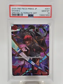 2025 One Piece Japanese PRB02 Shanks SP Alternate Art PSA 10 - Image 1