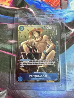 One Piece Portgas D. Ace P-074 Carrying On His Will Mini Tin Promo Sealed - Image 1
