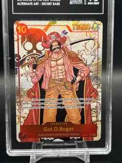 2024 One piece TCG Op09-118 SEC Alternate Art Gol D. Roger TAG 10 Gem Mint! - Image 2