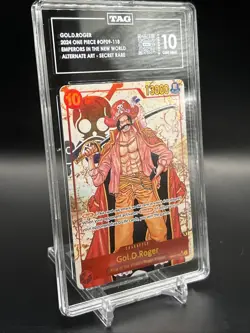 2024 One piece TCG Op09-118 SEC Alternate Art Gol D. Roger TAG 10 Gem Mint! - Image 3