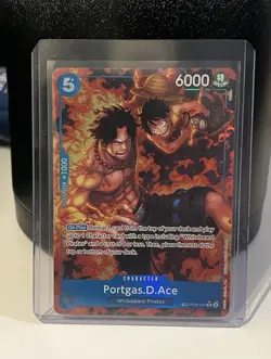 One Piece OP-10 Portgas.D.Ace OP08-052 Treasure Rare (NM) #1 - Image 1