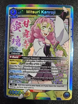 Union Arena Demon Slayer UEX05BT/KMY-3-034 SR Mitsuri Kanroji Holo Bandai - Image 1
