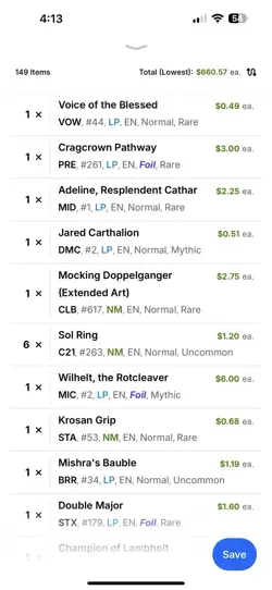 Magic The Gathering 149 Card Lot MTG Cards Priced With TCG Scanner OnLowestPrice - Image 4