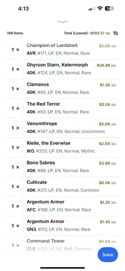 Magic The Gathering 149 Card Lot MTG Cards Priced With TCG Scanner OnLowestPrice - Image 5