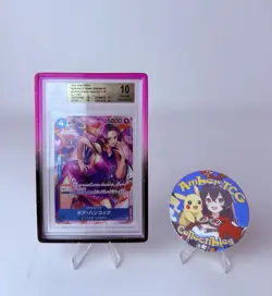 Boa Hancock OP01-078 SR Parallel Romance Down ONE PIECE Card Japanese 2022 BGS10 - Image 1