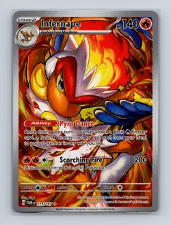 Infernape 173 2024 Pokemon Twilight Masquerade Illustration Rare Card NM+ - Image 1