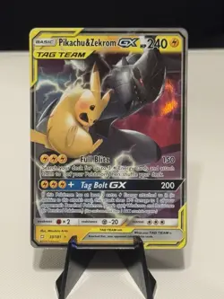 Pokemon TCG Pikachu & Zekrom GX Team Up Holo Card 33/181 NM Condition - Image 3