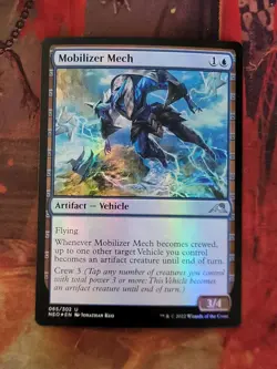 MTG Card: Mobilizer Mech (Kamigawa: Neon Dynasty) FOIL - Image 1