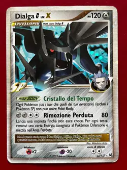 ITALIAN Dialga G LV.X 122/127 Holo Ultra Rare Pokemon Card 2009 Platinum HP - Image 1