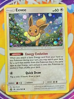 🔥2018 Pokemon Eevee Holofoil Card #101a/149 Sun & Moon Series TCG Collector’s📈 - Image 4