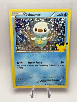 Pokemon TCG 25th Anniversary McDonalds Promo Card - Oshawott 21/25 Holo 2021 - Image 1