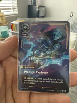 LEAGUE OF LEGEND SPIRITFORGED RIFTBOUND TCG ALT ART LEGEND CARD EZREAL 248/221 - Image 2