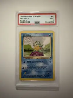Pokemon TCG Squirtle 1999 Base Set 2 Card PSA 9 Mint - Image 1