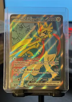 Hops Zacian ex 176/150 Journey Together (JTG) NM Full Art Pokemon Card NM - Image 1
