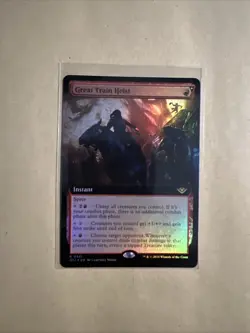 MTG Great Train Heist OTJ 0331 R NM FOIL Extended Art - Image 1